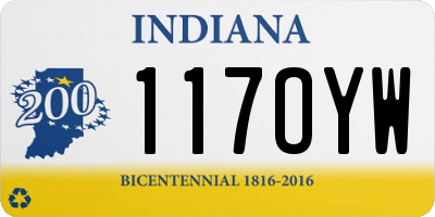 IN license plate 117OYW