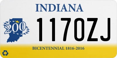IN license plate 117OZJ