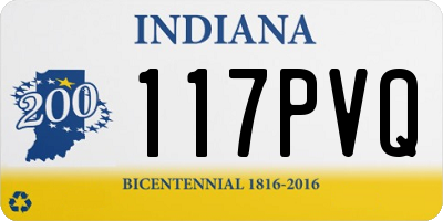 IN license plate 117PVQ