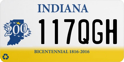 IN license plate 117QGH
