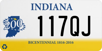 IN license plate 117QJ