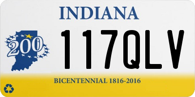IN license plate 117QLV
