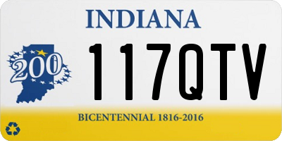 IN license plate 117QTV