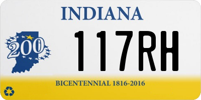 IN license plate 117RH