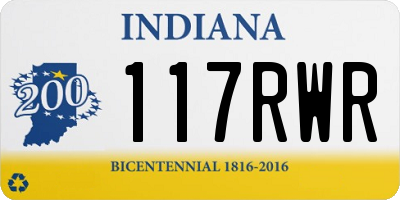 IN license plate 117RWR