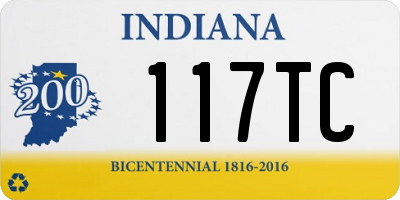 IN license plate 117TC