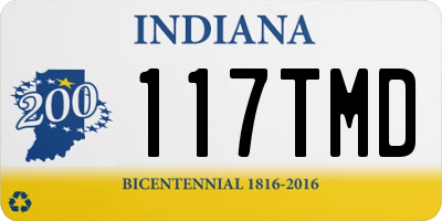 IN license plate 117TMD
