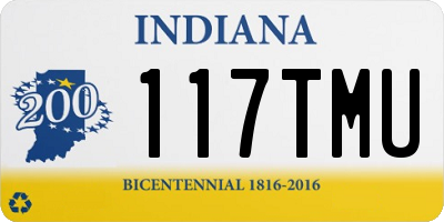 IN license plate 117TMU