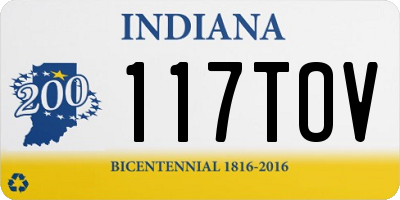 IN license plate 117TOV