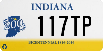 IN license plate 117TP