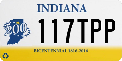IN license plate 117TPP
