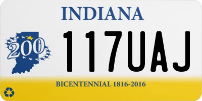 IN license plate 117UAJ