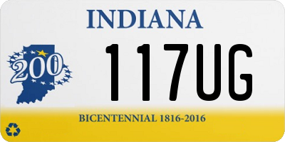 IN license plate 117UG