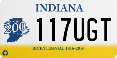 IN license plate 117UGT