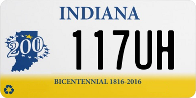 IN license plate 117UH