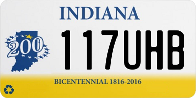 IN license plate 117UHB