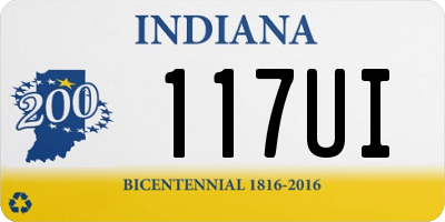 IN license plate 117UI