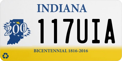 IN license plate 117UIA