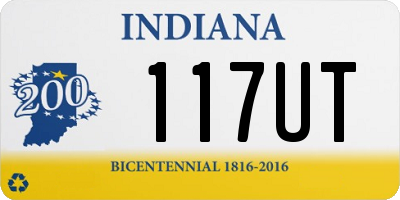 IN license plate 117UT