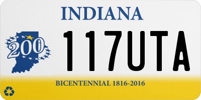 IN license plate 117UTA