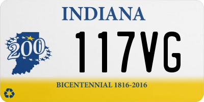 IN license plate 117VG