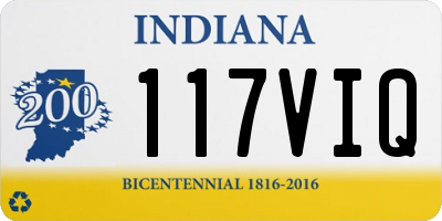 IN license plate 117VIQ