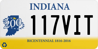 IN license plate 117VIT