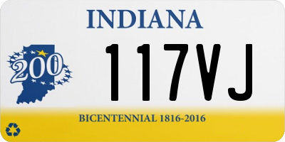 IN license plate 117VJ
