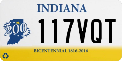 IN license plate 117VQT