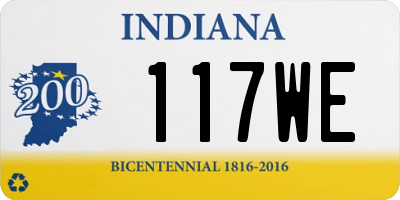 IN license plate 117WE