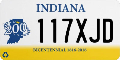 IN license plate 117XJD