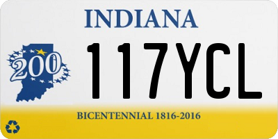 IN license plate 117YCL