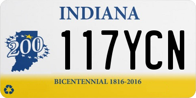 IN license plate 117YCN