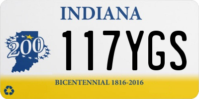 IN license plate 117YGS