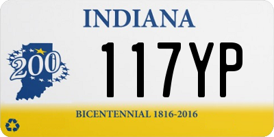 IN license plate 117YP