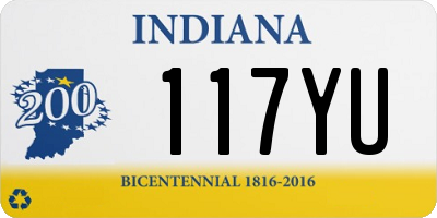 IN license plate 117YU