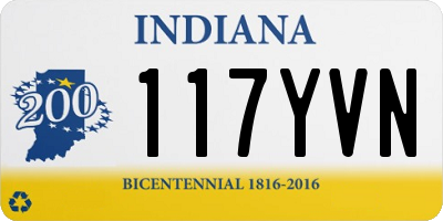 IN license plate 117YVN