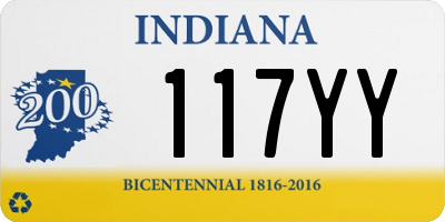 IN license plate 117YY