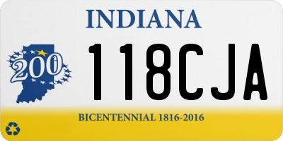 IN license plate 118CJA