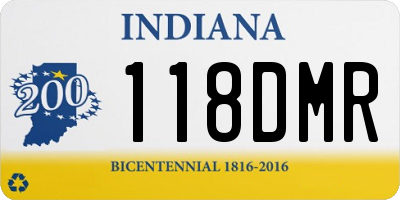 IN license plate 118DMR