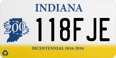 IN license plate 118FJE