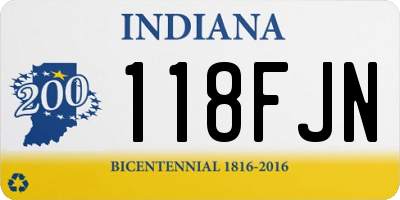 IN license plate 118FJN