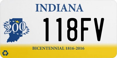 IN license plate 118FV