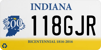 IN license plate 118GJR