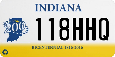 IN license plate 118HHQ