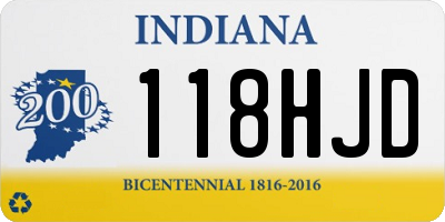 IN license plate 118HJD
