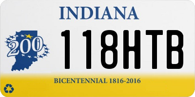 IN license plate 118HTB