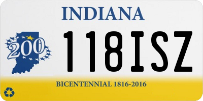 IN license plate 118ISZ