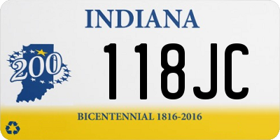 IN license plate 118JC