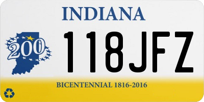 IN license plate 118JFZ